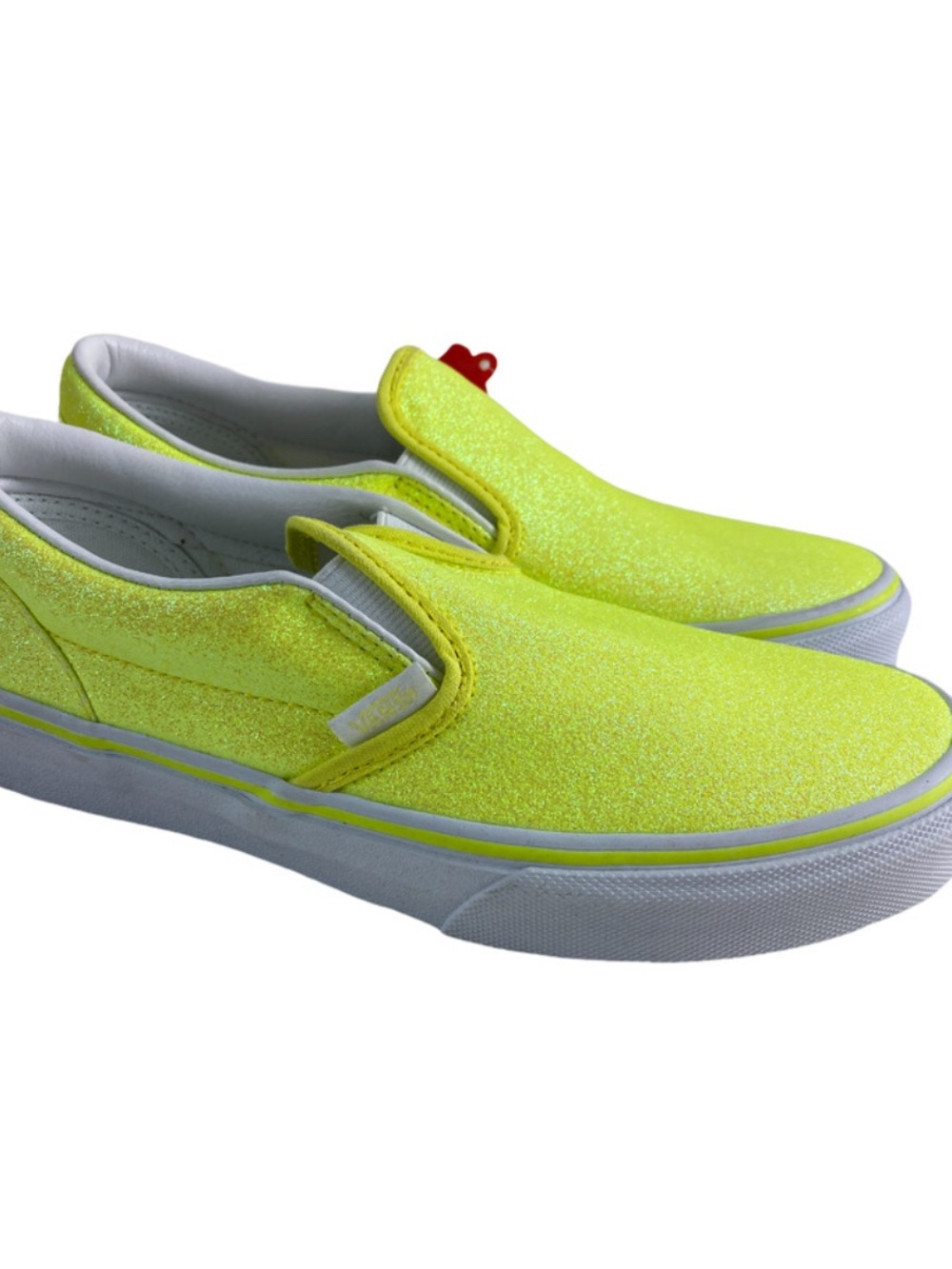 Vans Neon Yellow Slip-On Shoes